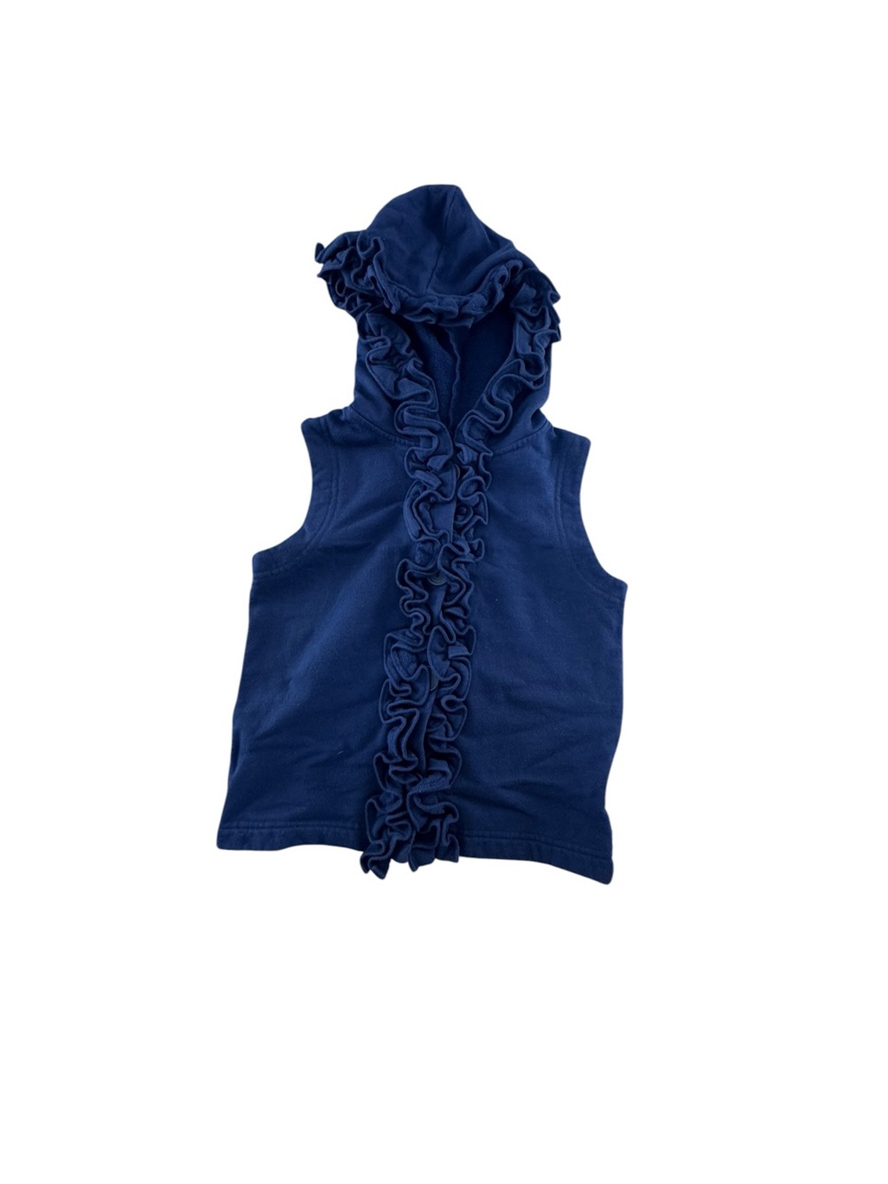 Kelly's Kids Navy Ruffle Hooded Tank